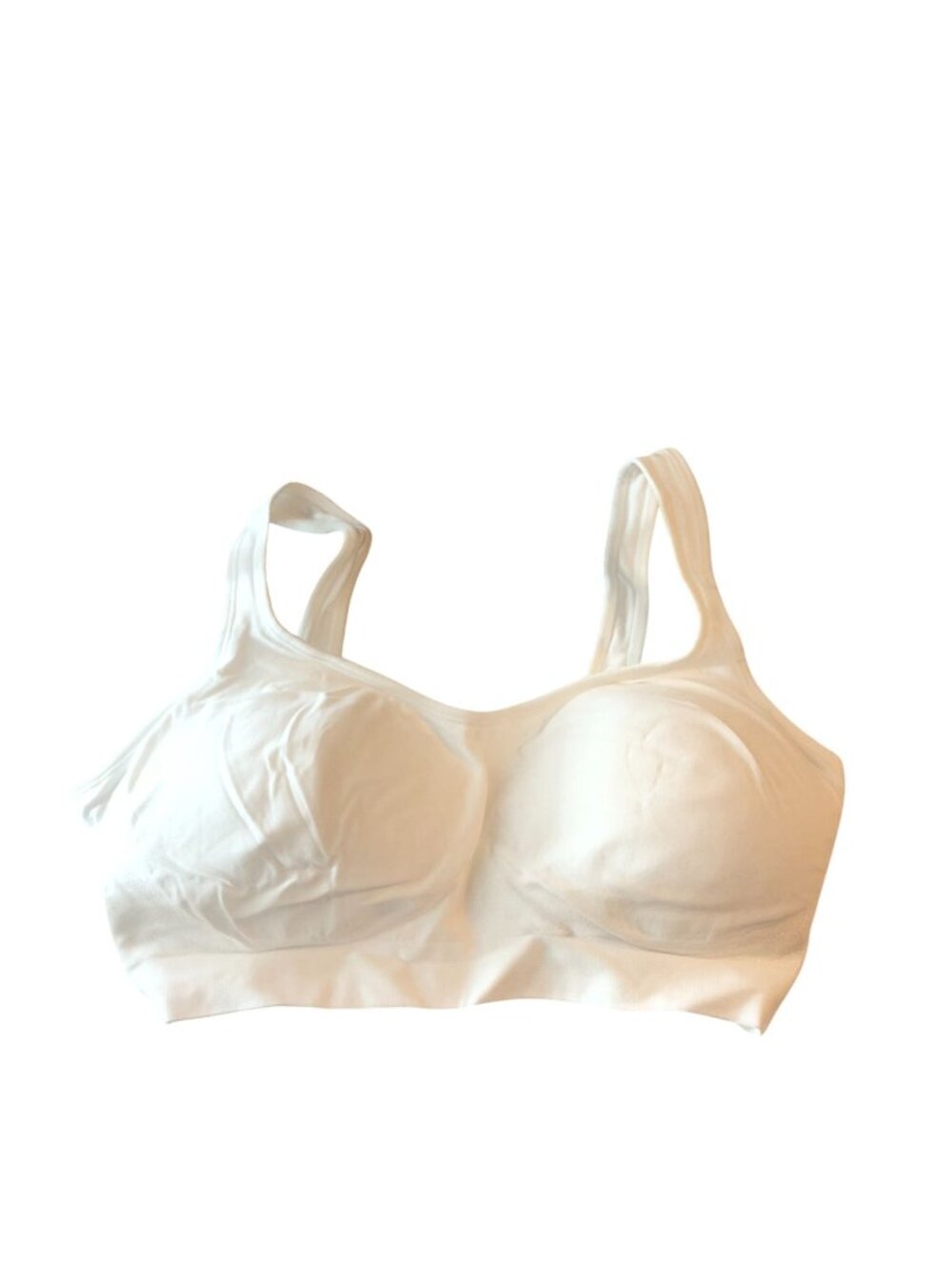 Truekind Daily Comfort Wirefree Shaper Bra With Extender White L NWOT